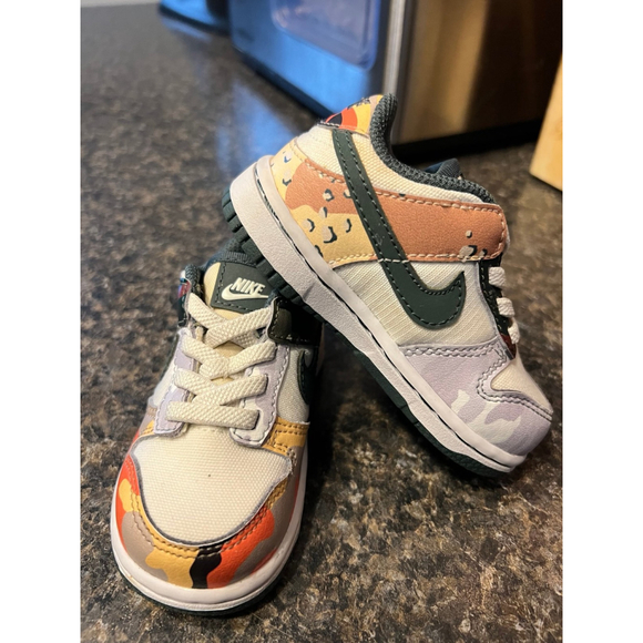 Nike 2021 Dunk Low SE TD 'Sail Multi-Camo - Picture 5 of 12